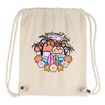 Sonne, Meer und Palmen - Stanley/Stella recycelter Gym Bag - Naturweiß - Vorne