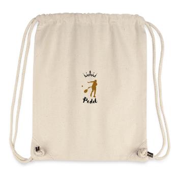 Padel-Silhouette - Stanley/Stella recycelter Gym Bag - Naturweiß - Vorne