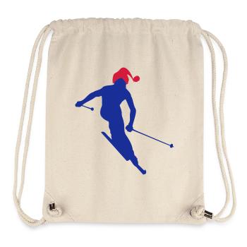 sport d`hiver - Sac à cordon recyclé Stanley/Stella - blanc naturel - Devant