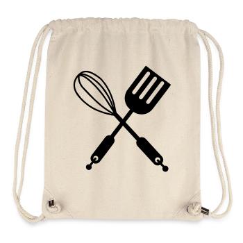 Ustensiles de cuisine - Sac à cordon recyclé Stanley/Stella - blanc naturel - Devant