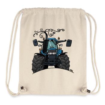 0503 BlueTractor TM115 - Sac à cordon recyclé Stanley/Stella - blanc naturel - Devant