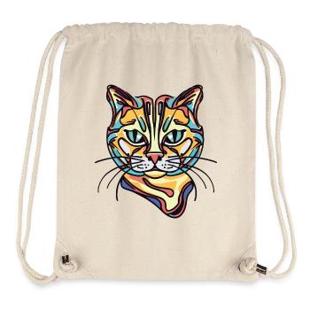 Bunte Katze - Stanley/Stella recycelter Gym Bag - Naturweiß - Vorne