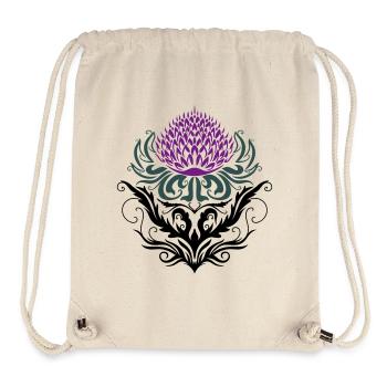 Thistle purple Thistle - Stanley/Stella Recycled Gym Bag - natural - Front