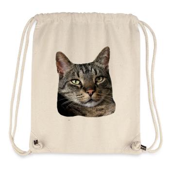 Katze Tigerkatze lustiges Katzenshirt Geschenk - Stanley/Stella recycelter Gym Bag - Naturweiß - Vorne