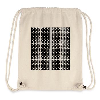 Logo unique - Sac à cordon recyclé Stanley/Stella - blanc naturel - Devant