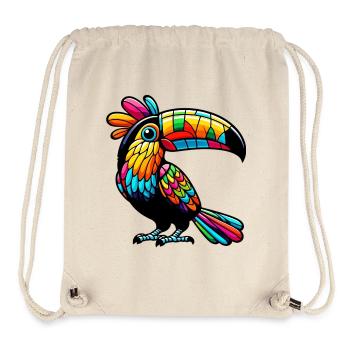 Harlekin Tukan - Stanley/Stella recycelter Gym Bag - Naturweiß - Vorne