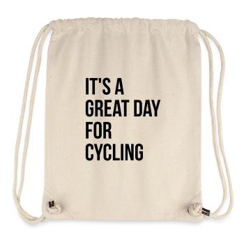 Radfahren - Stanley/Stella recycelter Gym Bag - Naturweiß - Vorne