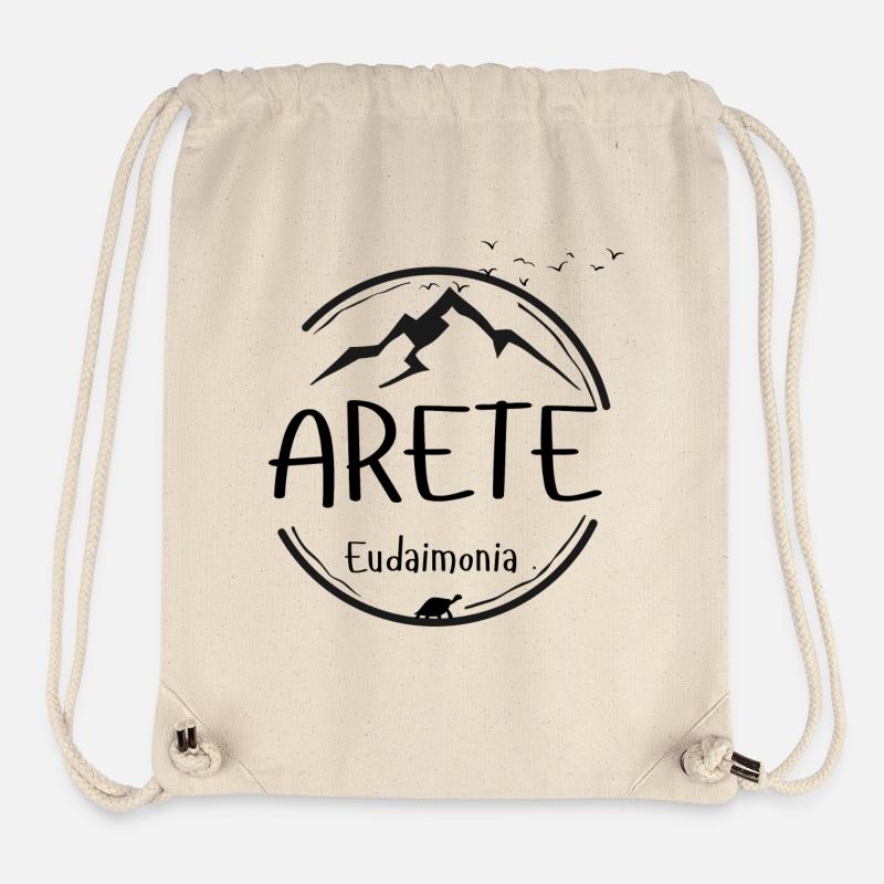 Arete - Eudaimonia - Sac à cordon recyclé Stanley/Stella - blanc naturel