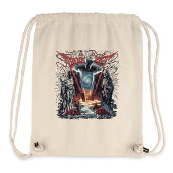 Dark Fantasy Necromancer Illustration - Stanley/Stella Recycled Gym Bag - natural - Front