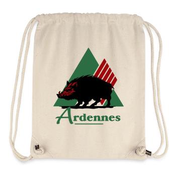 logo emblématique du département des Ardennes - Sac à cordon recyclé Stanley/Stella - blanc naturel - Devant