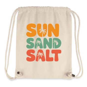 Sommerzeit - Sonne, Salz und Sand - Stanley/Stella recycelter Gym Bag - Naturweiß - Vorne