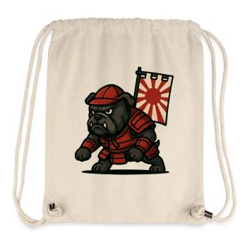 Bulldog Samurai Rising - Stanley/Stella Recycled Gym Bag - natural - Front