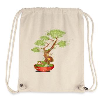 Fantasievoller Bonsai mit leuchtenden Details - Stanley/Stella recycelter Gym Bag - Naturweiß - Vorne