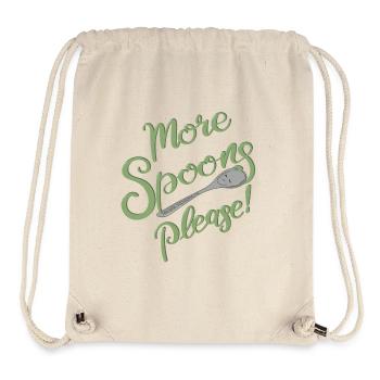 More Spoons please! - Stanley/Stella Recycled Gym Bag - natural - Front