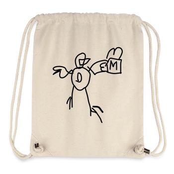 Duck with Fastfood Menu - Stanley/Stella Recycled Gym Bag - natural - Front