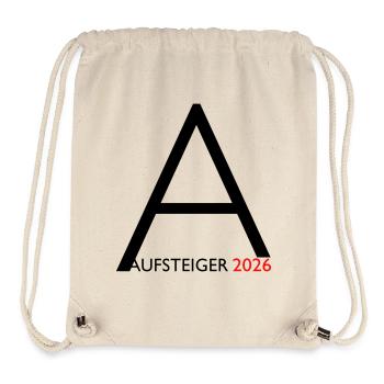 Aufsteiger 2026 Aufstieg - Stanley/Stella recycelter Gym Bag - Naturweiß - Vorne