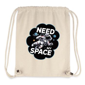 Need My Space Astronaut - Stanley/Stella recycelter Gym Bag - Naturweiß - Vorne
