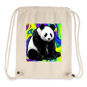 Panda - Stanley/Stella recycelter Gym Bag - Naturweiß - Vorne