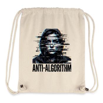 Anti algorithme numérique - Sac à cordon recyclé Stanley/Stella - blanc naturel - Devant