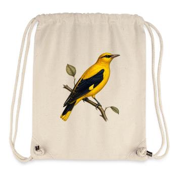 Oriolus oriolus - Eurasian Golden Oriole Vintage - Stanley/Stella Recycled Gym Bag - natural - Front