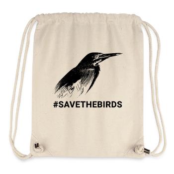 Guardians of nature #Grünreiher #savethebirds - Stanley/Stella Recycled Gym Bag - natural - Front