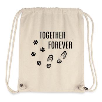 Dog funny track paw paw print footprint - Stanley/Stella Recycled Gym Bag - natural - Front