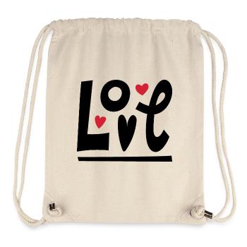 Liebe - Stanley/Stella recycelter Gym Bag - Naturweiß - Vorne