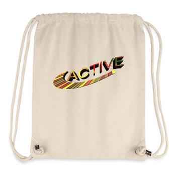 Active - from Abstractterry - Stanley/Stella Recycled Gym Bag - natural - Front