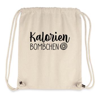 Kalorien Bömbchen 🍩💣 - Stanley/Stella recycelter Gym Bag - Naturweiß - Vorne