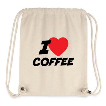 I Love Coffee - Stanley/Stella Recycled Gym Bag - natural - Front