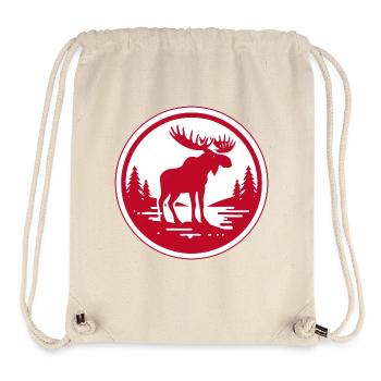 Rød elg - Stanley/Stella Recycled Gym Bag - natural - Front