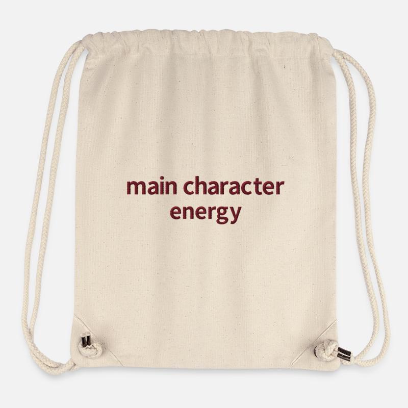 Statement Spruch bestickt - Stanley/Stella recycelter Gym Bag - Naturweiß