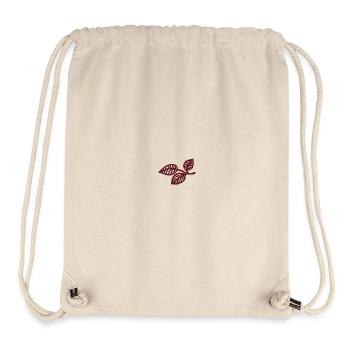 Autumn leaves embroidered - Stanley/Stella Recycled Gym Bag - natural - Front