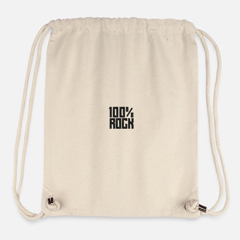 100% Rock - Stanley/Stella recycelter Gym Bag - Naturweiß