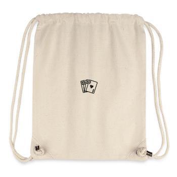 Spielkarten - Stanley/Stella recycelter Gym Bag - Naturweiß - Vorne