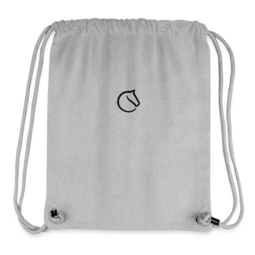 black lichess logo - Stanley/Stella Recycled Gym Bag
