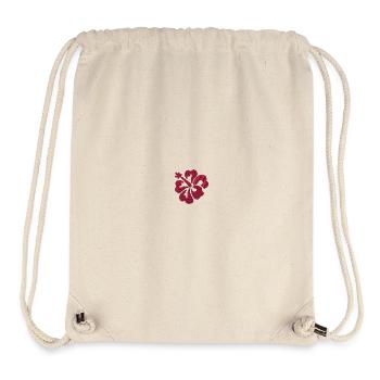 Flower embroidered - Stanley/Stella Recycled Gym Bag - natural - Front