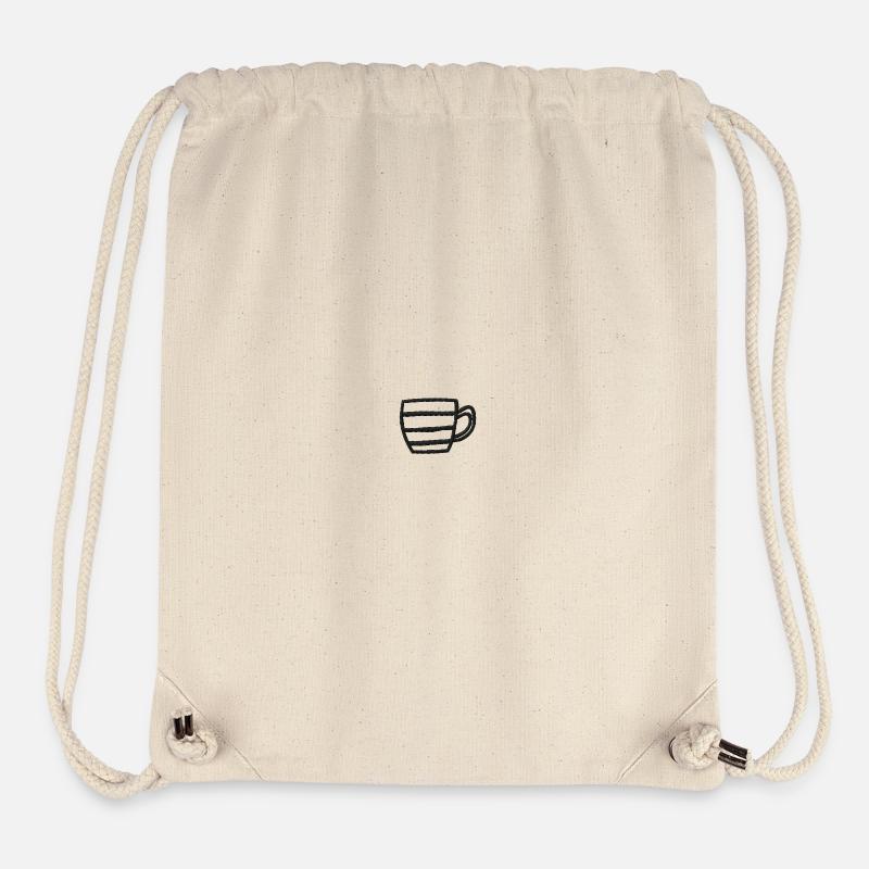 Becher bestickt - Stanley/Stella recycelter Gym Bag - Naturweiß