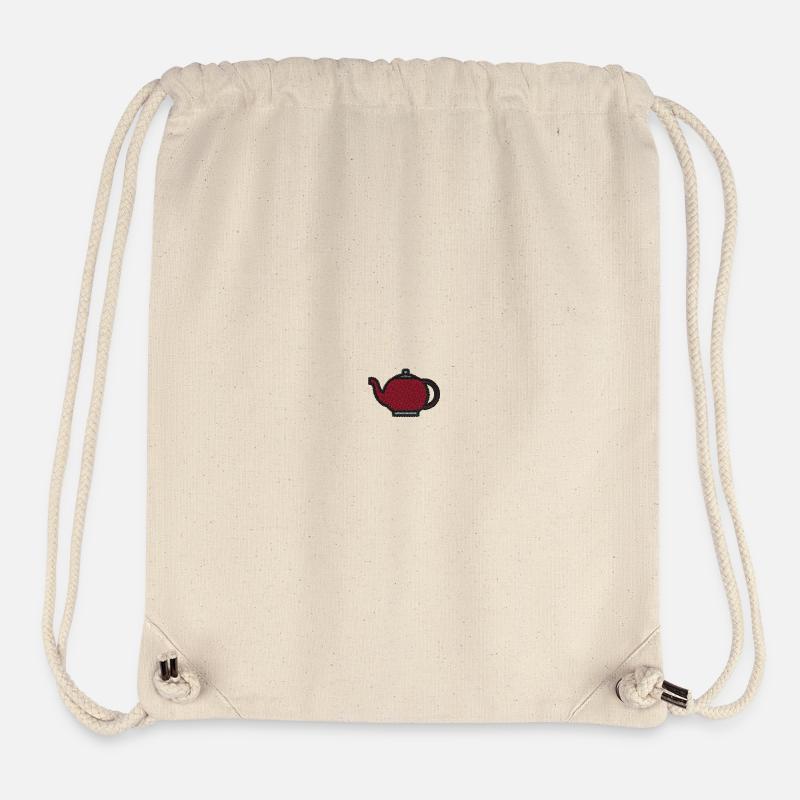 Tea kettle embroidered - Stanley/Stella Recycled Gym Bag - natural