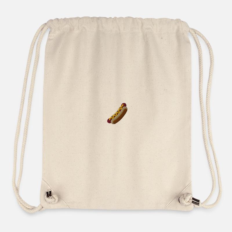 Hot Dog Embroidered - Stanley/Stella Recycled Gym Bag - natural