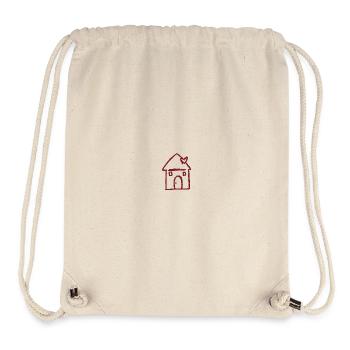 VDay House rot - Stanley/Stella recycelter Gym Bag - Naturweiß - Vorne