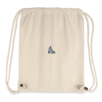 Eislaufschuh bestickt - Stanley/Stella recycelter Gym Bag - Naturweiß - Vorne