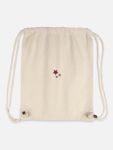 Sterne - Stanley/Stella recycelter Gym Bag - Naturweiß