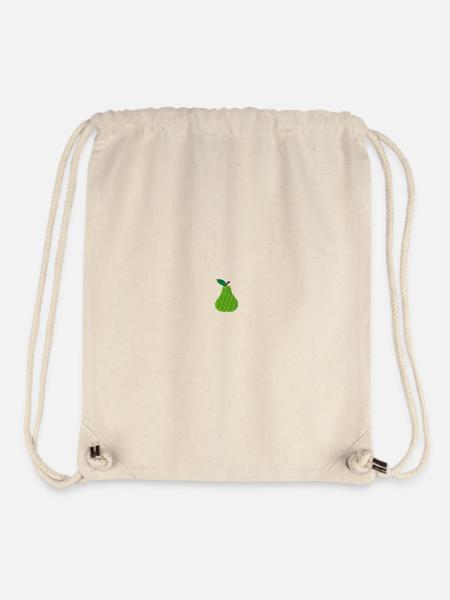 Birne bestickt - Stanley/Stella recycelter Gym Bag - Naturweiß