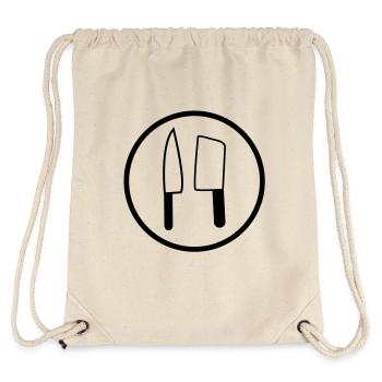 Cuisinier/Boucher - Sac à cordon recyclé Stanley/Stella - blanc naturel - Dos