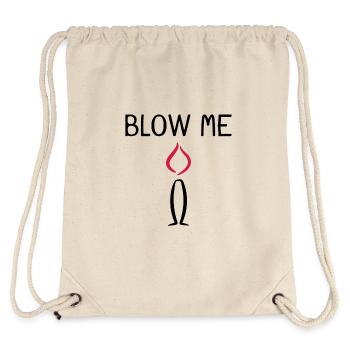 Blow me candle - Stanley/Stella Recycled Gym Bag - natural - Back