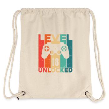 Level 18 freigeschaltet - Stanley/Stella recycelter Gym Bag - Naturweiß - Hinten