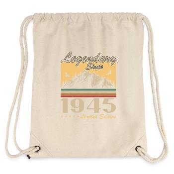Legendäres seit 1945 Vintage Geburtstagsgeschenk - Stanley/Stella recycelter Gym Bag - Naturweiß - Hinten