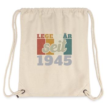 Legendär seit 1945 Vintage - Stanley/Stella recycelter Gym Bag - Naturweiß - Hinten
