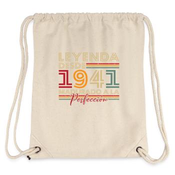 Legend since 1941 Birthday Gift - Stanley/Stella Recycled Gym Bag - natural - Back